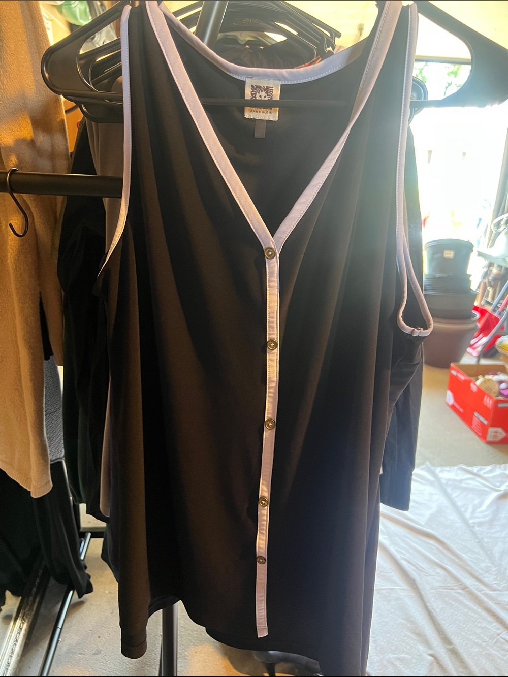 Vintage Anne Klein Black Tank